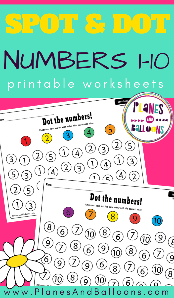 Spot It Dot It Numbers 1 10 FREE Dot Marker Activity Spot It Dot It Numbers 1 10 FREE Dot Marker Activity