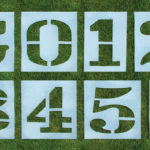 Standard Football Field Stencil 3 1 2 H Single Letter Or