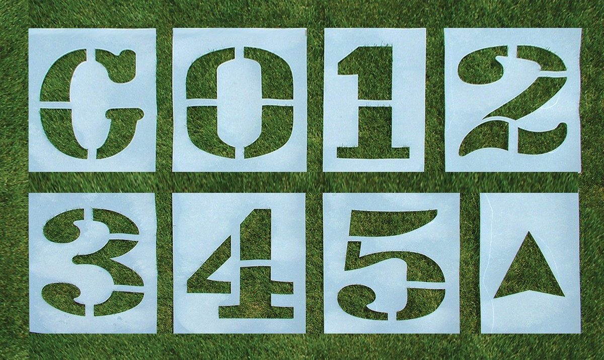 Standard Football Field Stencil 3 1 2 H Single Letter Or Standard Football Field Stencil 3 1 2 H Single Letter Or