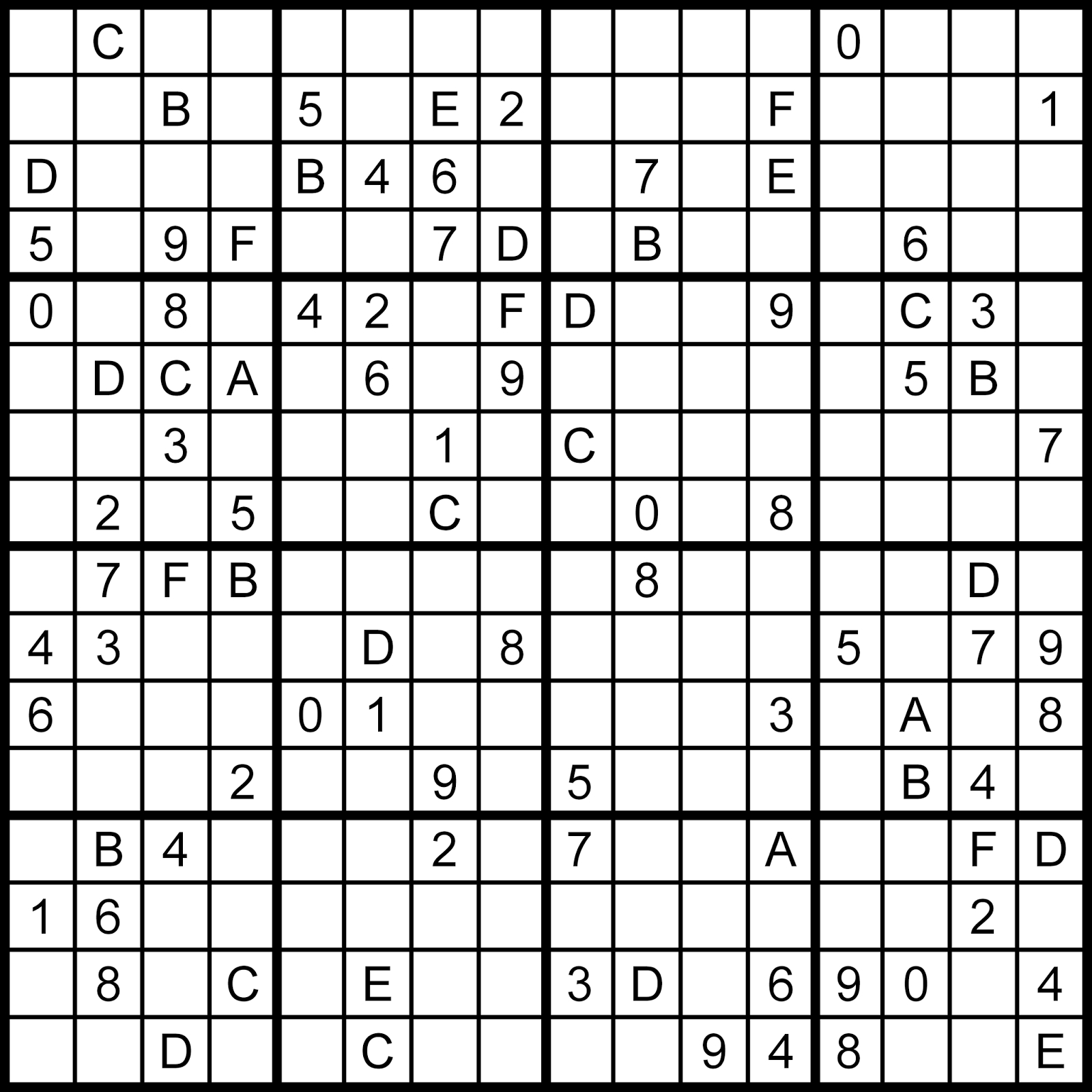 Sudoku With Letters And Numbers The Daily Sudoku 