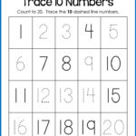 Trace Numbers 1 20 Write And Fill In The Numbers Too