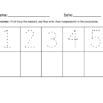 Tracing Numbers 1 5 For Kids Activity Shelter