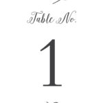 Whimsical Calligraphy Table Number Printables By Basic Invite