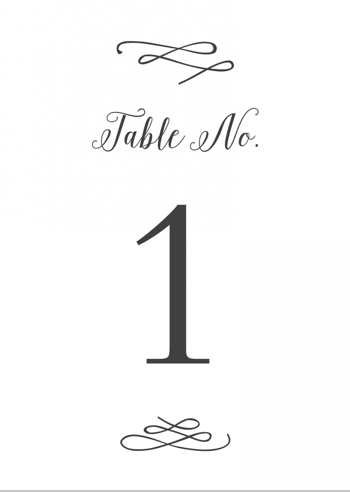 Whimsical Calligraphy Table Number Printables By Basic Invite