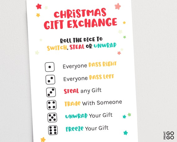 Yankee Swap Number Template Collection Yankee Swap Number Template Collection