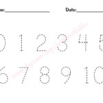 0 10 Number Trace Worksheet PDF Printable By Pdotprintables