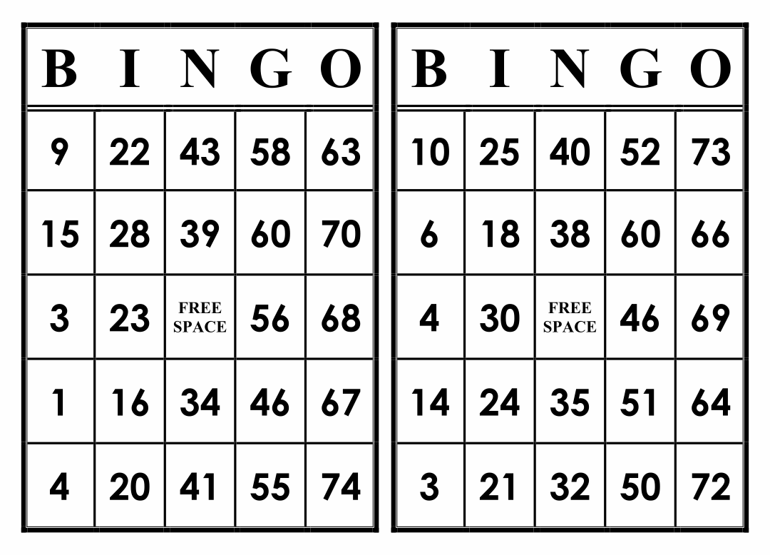 10 Best Free Printable Number Bingo Cards Printablee 10 Best Free Printable Number Bingo Cards Printablee
