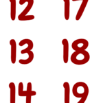 10 Best Large Printable Numbers 11 20 Printablee