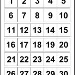 10 Best Printable Number Chart 1 30 Printablee