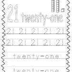 10 Printable Numbers 21 30 Tracing Worksheets Etsy