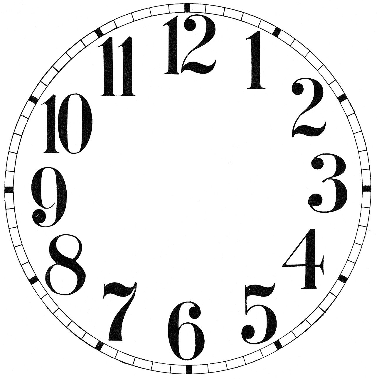 12 Clock Face Images Print Your Own Clock Face 