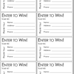 20 Free Raffle Ticket Templates With Automate Ticket