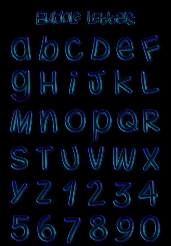 30 Alphabet Bubble Letters Free Alphabet Templates 