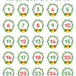 6 Best Christmas Countdown Number Printables Printablee