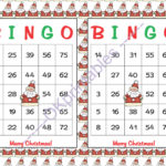 60 Merry Christmas Bingo Cards Instant By Okprintables