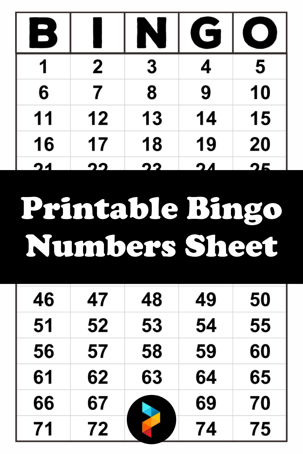 8 Best Free Printable Bingo Numbers Sheet Printablee 8 Best Free Printable Bingo Numbers Sheet Printablee
