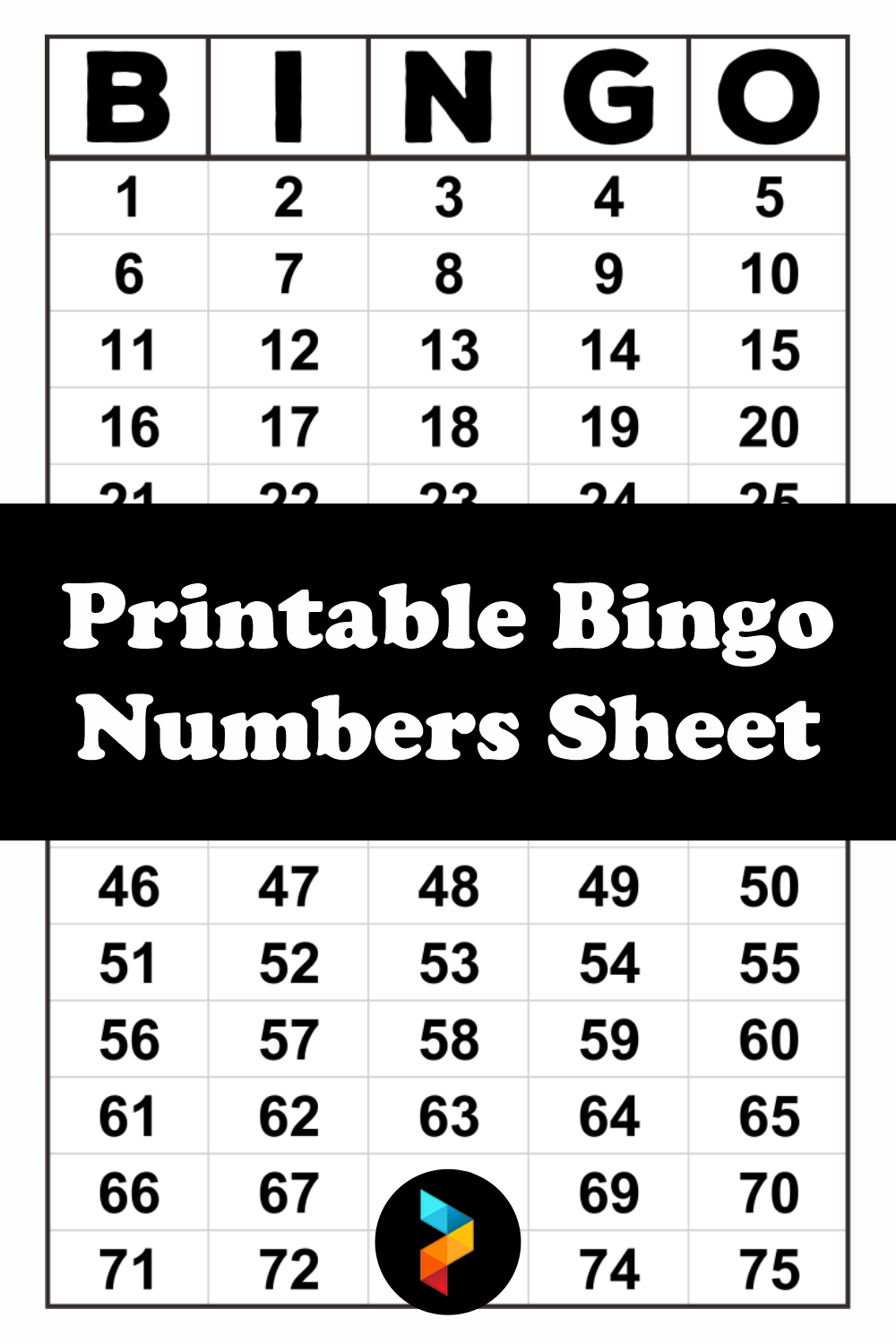 8 Best Free Printable Bingo Numbers Sheet Printablee