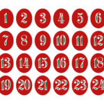 9 Best Printable Advent Calendar Numbers Printablee