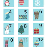 Advent Calendar Numbers 1 24 Christmas Printable