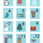 Advent Calendar Numbers 1 24 Christmas Printable