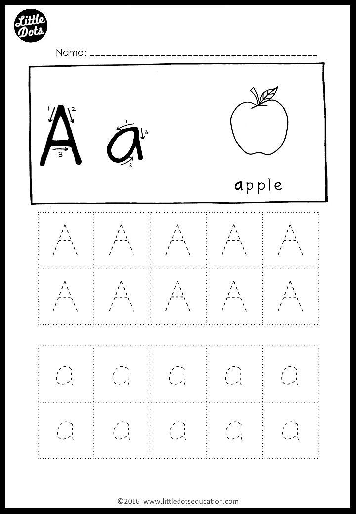 Alphabet Tracing Activities For Letter A To Z Preschool 