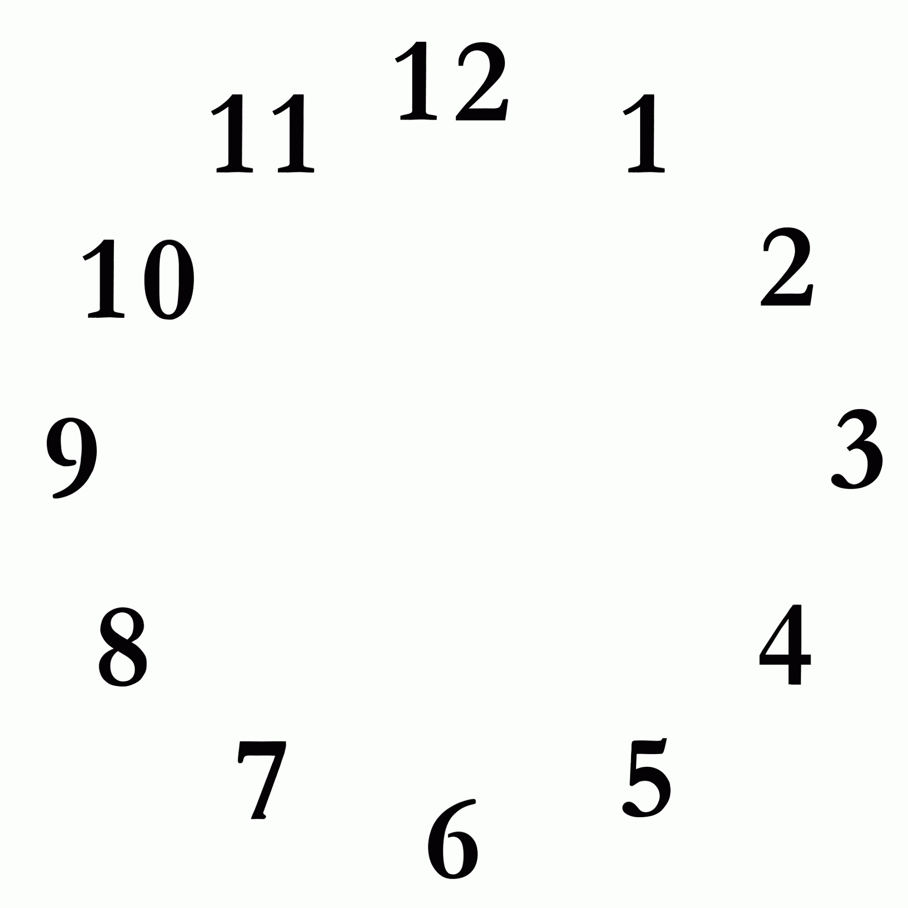 Blank Clock Template Printable Activity Shelter Blank Clock Template Printable Activity Shelter