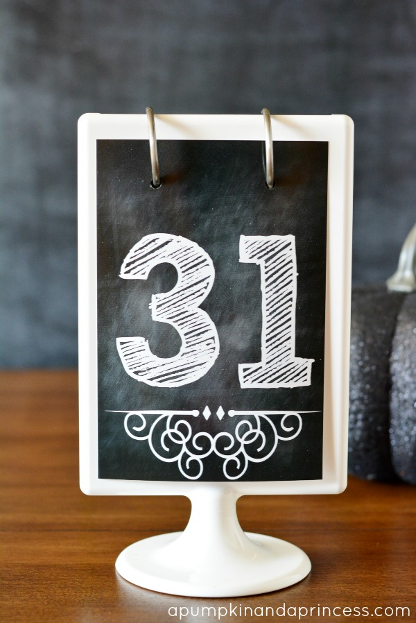 Chalkboard Printable Numbers 1 31 Chalkboard 