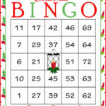 Christmas Bingo Cards Printable Download Christmas