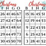 Christmas BINGO Gift Exchange Game December Pin