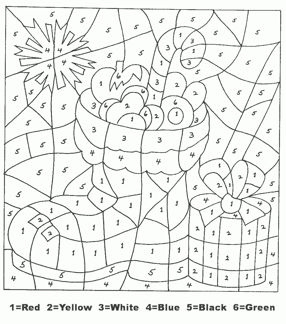 Christmas Color By Numbers Best Coloring Pages For Kids Christmas Color By Numbers Best Coloring Pages For Kids