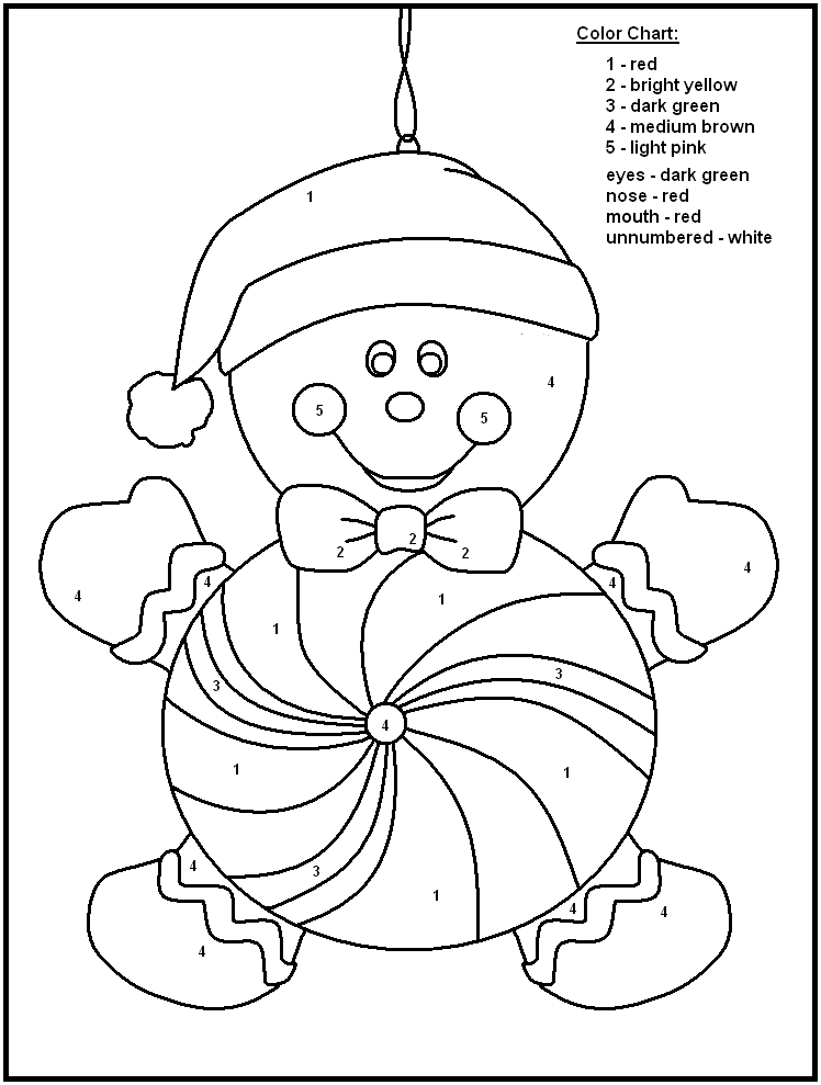 Christmas Color By Numbers Best Coloring Pages For Kids Christmas Color By Numbers Best Coloring Pages For Kids