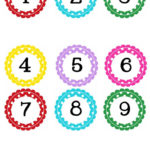 Circle Polka Dot Numbers 1 100 Polka Dot Numbers Polka