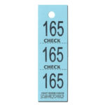 Coat Check Tickets 3 Part Box Doolins