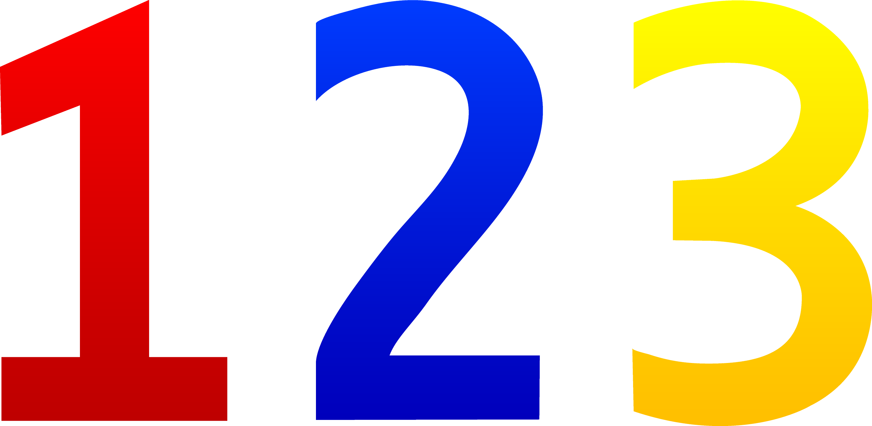 Colorful Numbers 123 Free Clip Art Colorful Numbers 123 Free Clip Art