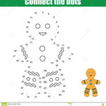 Connect The Dots Numbers Children Educational Game Stock