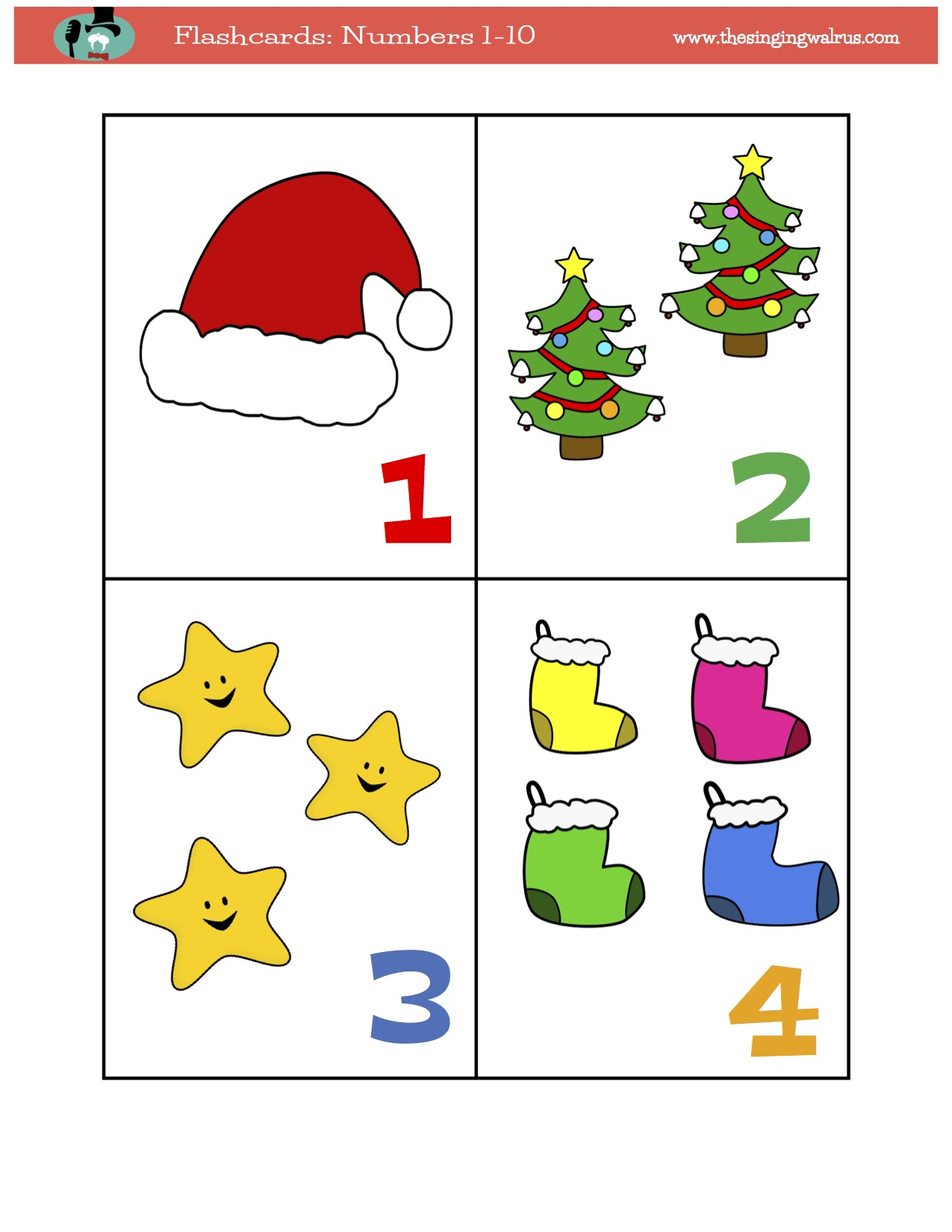 Counting Numbers With Flashcards By The Singing Walrus Counting Numbers With Flashcards By The Singing Walrus
