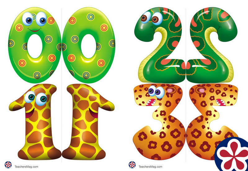 Cute And Big Printable Numbers For Kids TeachersMag Cute And Big Printable Numbers For Kids TeachersMag
