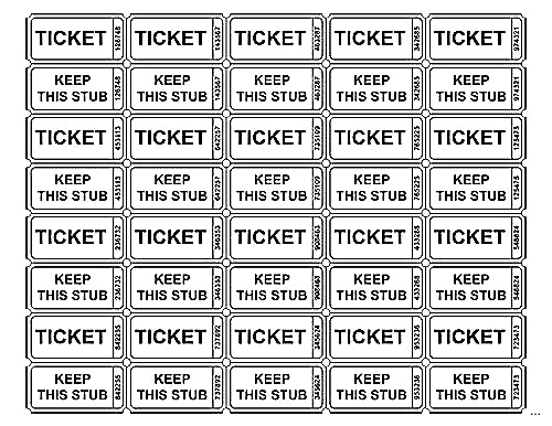 Decisive Printable Raffle Tickets With Numbers Ruby Website