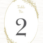 Delicate Laurel Table Number Printables By Basic Invite