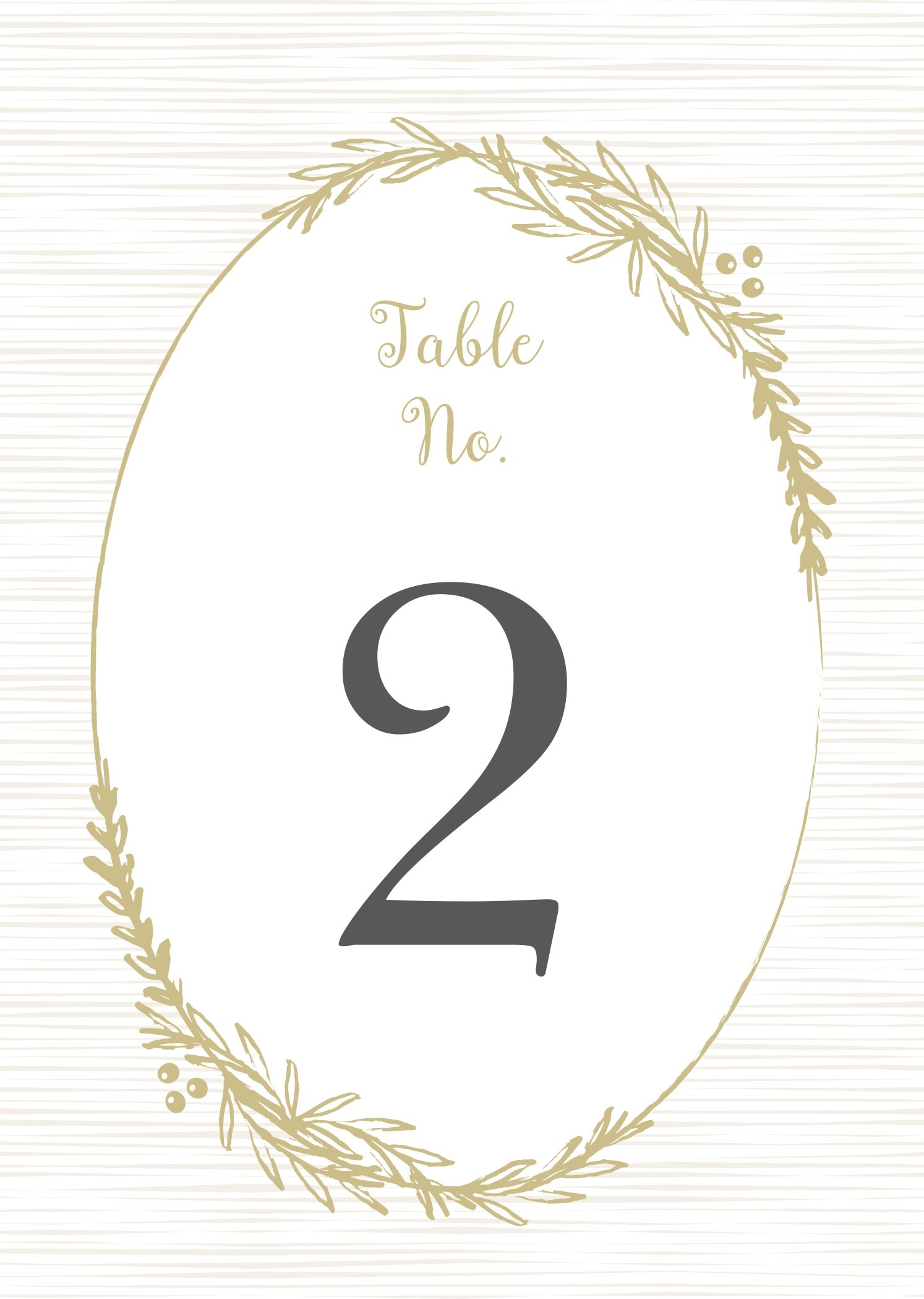 Delicate Laurel Table Number Printables By Basic Invite