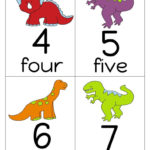 Dinosaur Number Flashcards 0 20 Flashcards For Etsy