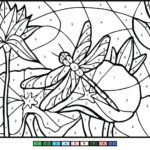 Dragonfly Color By Number Free Printable Coloring Pages