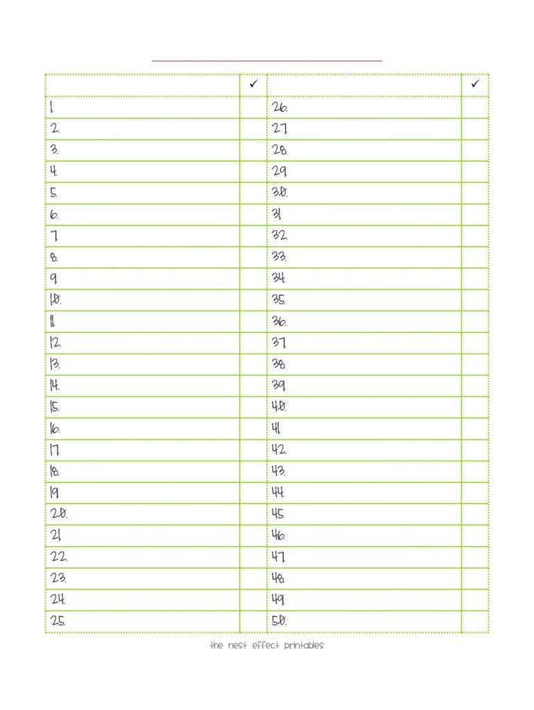 Editable Spelling List Template Dlking Free Printable 