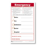 Emergency Numbers Poster Emergency Posters