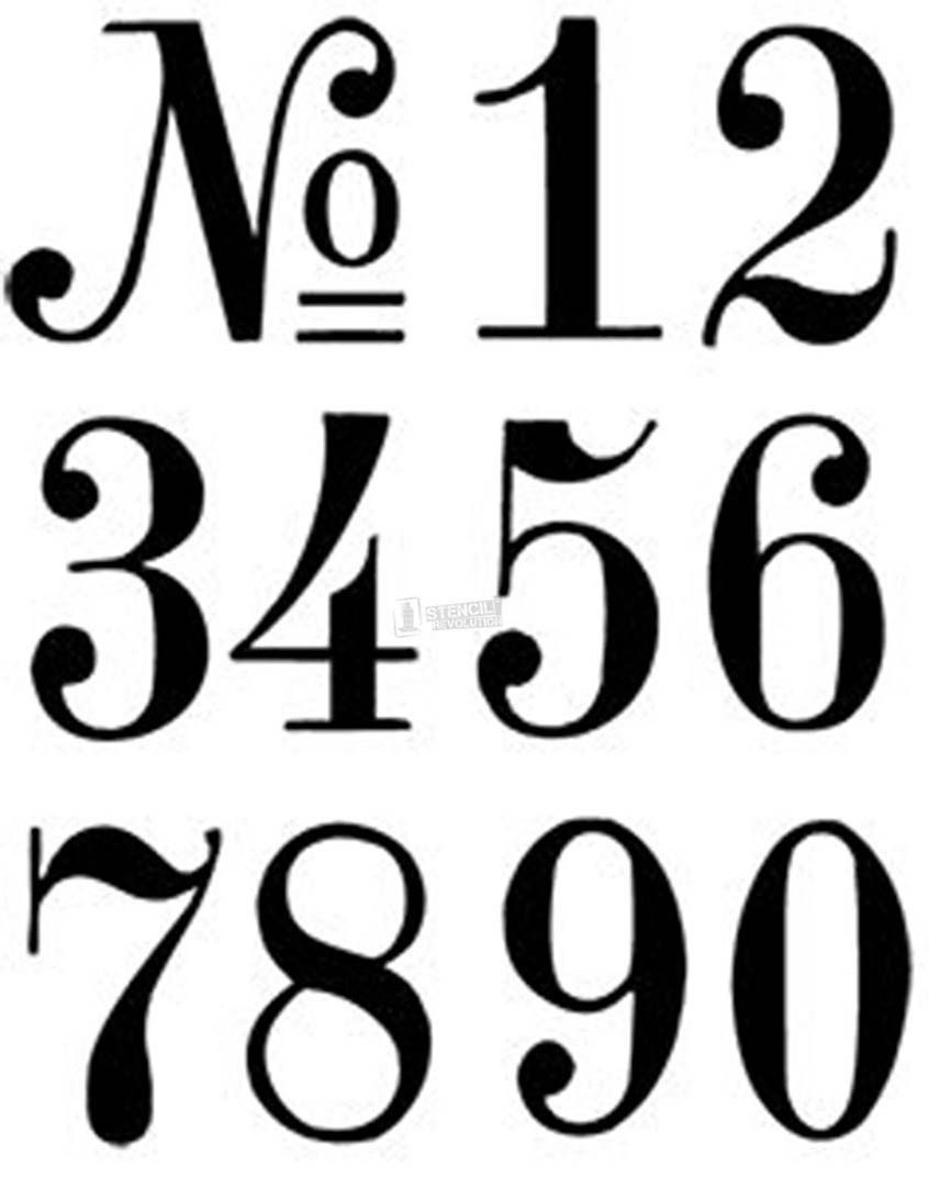 Free 8 Inch 26 Number Stencil Freenumberstencils Free 