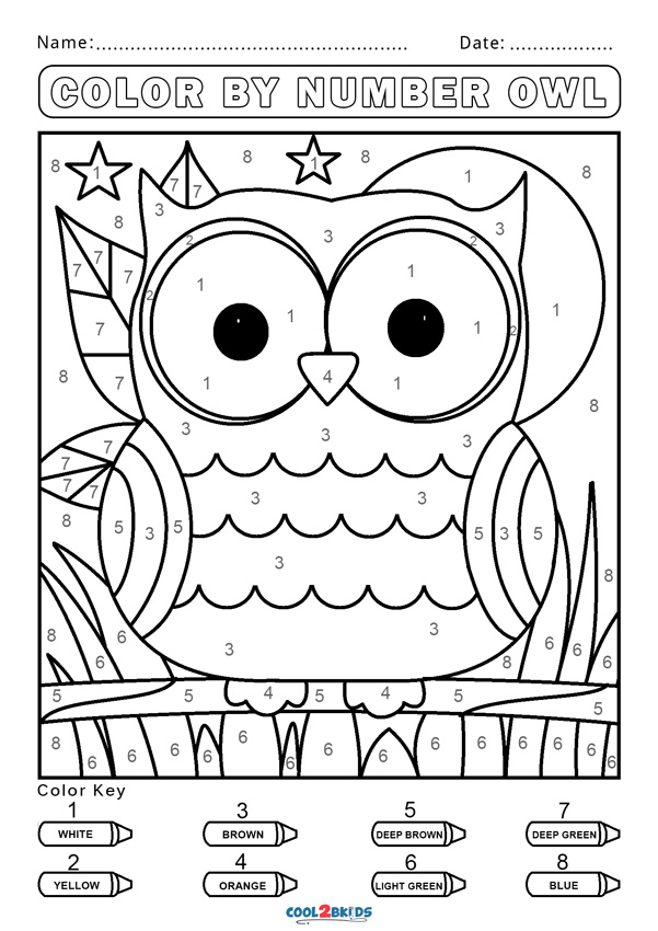 Free Color By Number Worksheets Cool2bKids