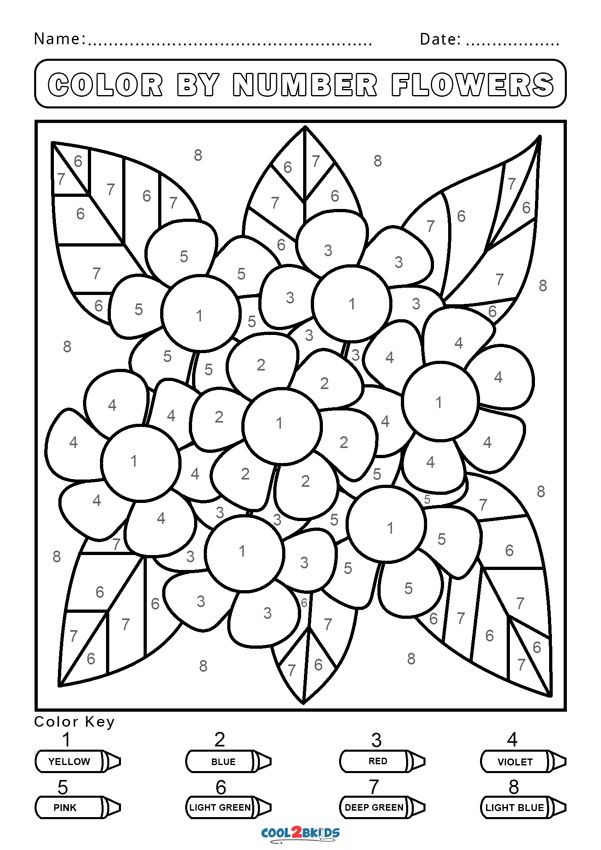Free Color By Number Worksheets Cool2bKids Color By 