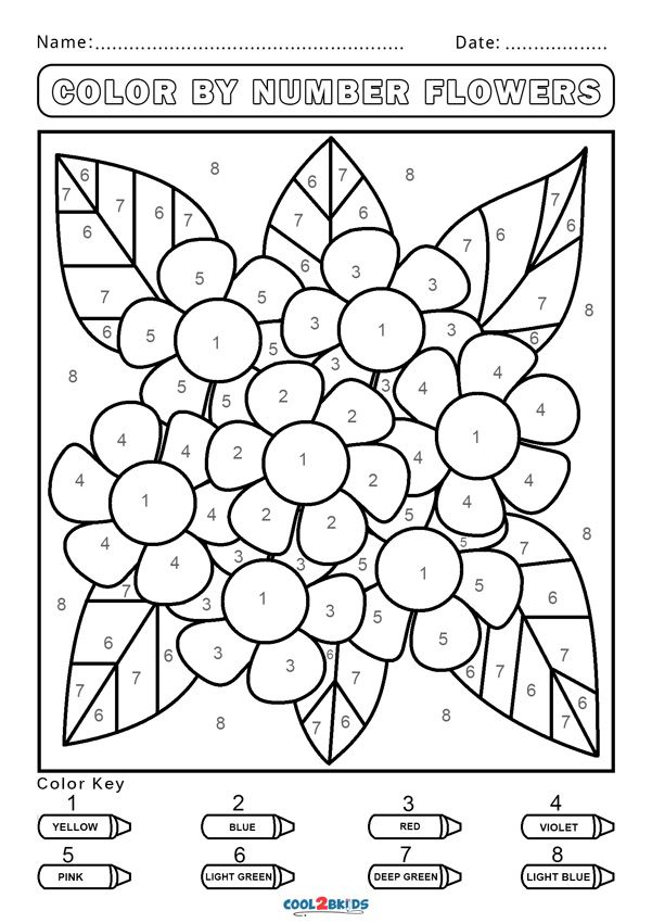 Free Color By Number Worksheets Cool2bKids Color By Free Color By Number Worksheets Cool2bKids Color By