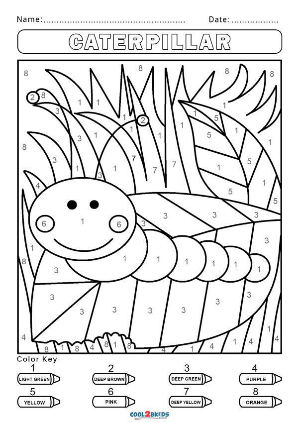 Free Color By Number Worksheets Cool2bKids