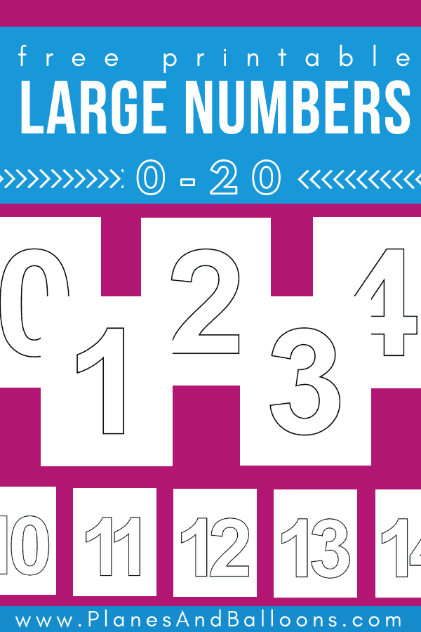 Free Large Printable Numbers 1 20 PDF Learning Numbers Free Large Printable Numbers 1 20 PDF Learning Numbers